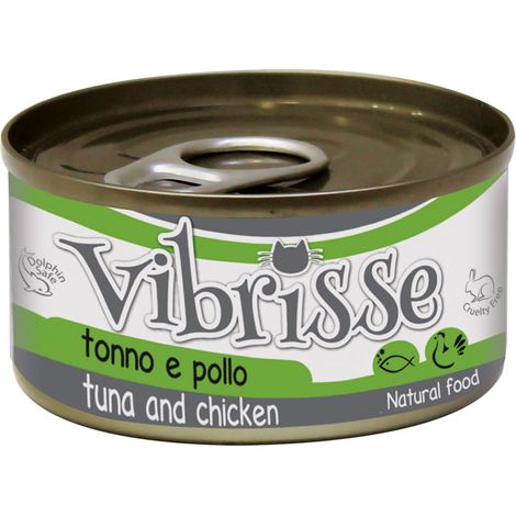 24 Dosen à 70 g: Vibrisse Cat Thunfisch und Huhn 24 Dosen à 70 g