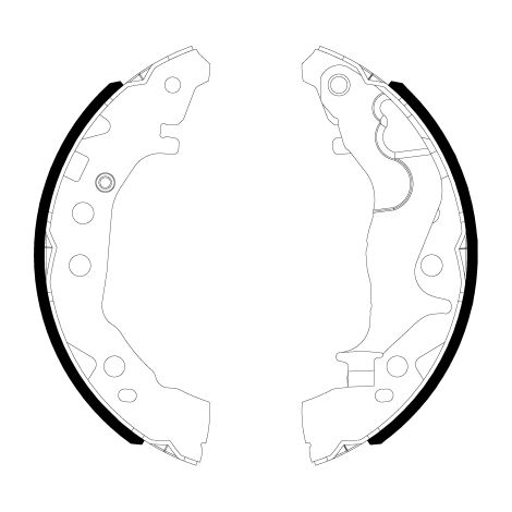 Jeu de mâchoires de frein Textar 91086800 MARUTI SUZUKI 5320084M01