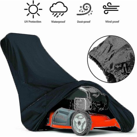Housse de protection pour tondeuse à gazon, housse Stora à enfiler, compatible avec les tondeuses à gazon avec un plateau de coupe de 75 pouces (190 cm) / Protection UV (1/5)