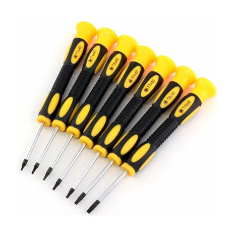 BUNTHAUS 7 pcs,Tournevis/Étoiles/Magnétiques Professionnels de Précision,T3 T4 T5 T6 T7 T8 T10 (1/4)