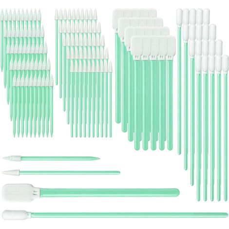 150 Pièces Bâtonnets de Nettoyage en Mousse, 4 Tailles Écouvillon de Nettoyage en Mousse (1/5)