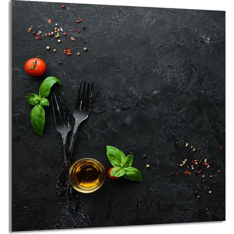 PANEL DE VIDRIO PARA COCINA 60x65 Pizarra (1/5)
