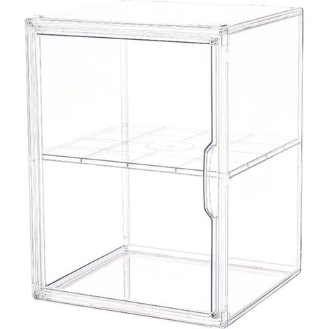 Vitrine en matériaux PET pour collections miniatures, étui de rangement anti-poussière avec intérieur spacieux, décoration d'intérieur, organiseurs de jouets de grand espace (1/5)