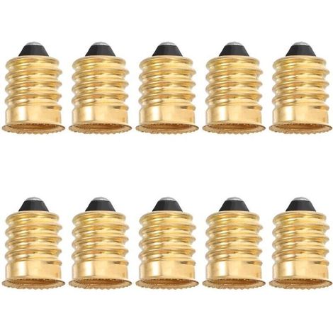 Adaptateurs pour ampoules E12, 10 pièces, convertisseurs de douilles, adaptateurs de culot à vis, connecteurs pour ampoules LED