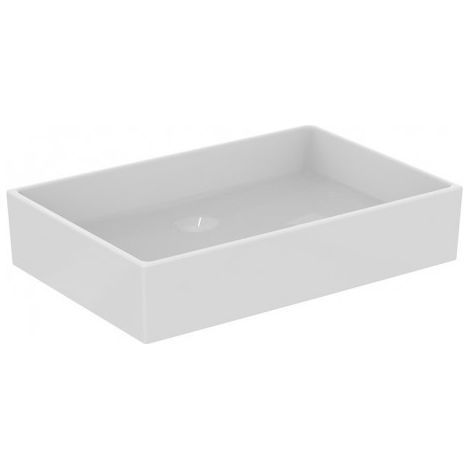 Lave-mains supplémentaire IS, sans trou, sans rebord, 600x400x125mm, blanc avec IdealPlus
