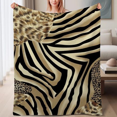 Couverture de lit en polaire, douce et chaude en microfibre légère pour le printemps, décoration de salon, cadeau idéal pour femmes et hommes, 6080 pouces (1/4)