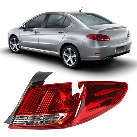 OEM: 9671332080 Äußere Rückleuchteneinheit, gebogene Leuchteneinheit ohne Glühbirne, kompatibel mit Peugeot 408 2010-2014 (Übergröße) (1/5)