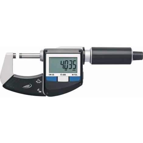 Micrómetro de exterior IP65 0-25mm radio digital H.PREISSER (1/4)