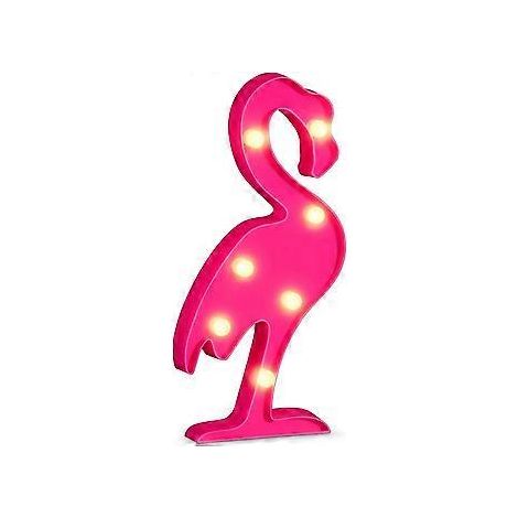 SZTXJ Flamingo LED-Licht, Flamingos, rosa Nachtlampe, romantisch, batteriebetrieben, Leuchtreklame, Flamingo-Tischleuchte für Zuhause, Wand, Kinderzimmer, Geburtstagsparty-Dekoration