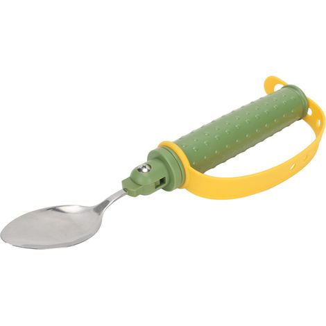 Cuillère adaptative réglable pour personnes âgées et arthritiques - Aide alimentaire ergonomique, couvert articulé, manche ajustable, accessoire de repas pratique. (1/5)