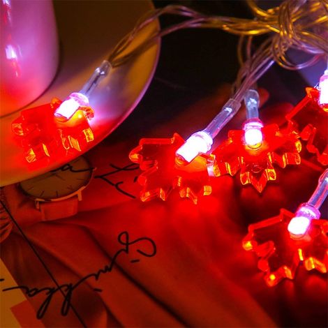 3 Meter lange Lichterkette mit 30 LEDs, ideal für Herbstdekorationen, Erntedankfest und als Girlande für Zuhause, batteriebetriebene Lichterkette in Ahornform (1/5)