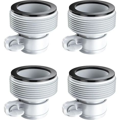 Un ensemble de 4 raccords pour tuyau de piscine. adaptateurs pour tuyau de piscine de 1.5/1.25 pouce. type B. adaptés aux piscines Intex. (1/4)