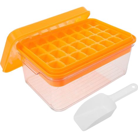 Bac à Glaçons Empilable avec Couvercle et de Récupération, Moule Glace (1/5)