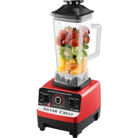 Multifunktionsmixer für Smoothies, Milchshakes, Entsafter, Eiscrusher, elektrische Getreidemühle, 4500 W, 15 Ro
