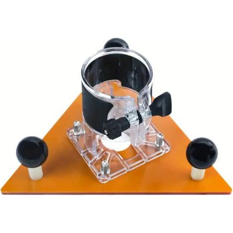 Triangular ABS Plastic Router Base Plate, Trimular Router Base Compatible with 65mm Cutters for Plastic Plating (1/5)