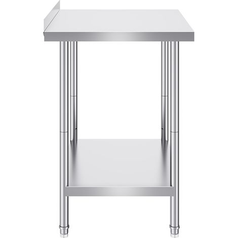 Mophorn 24 x 30 x 36 Zoll Edelstahl-Arbeitstisch, kommerzieller Arbeitstisch zur Lebensmittelzubereitung, robuster Metall-Arbeitstisch mit einstellbarer Höhe für Restaurant, Zuhause, Hotel, Küche