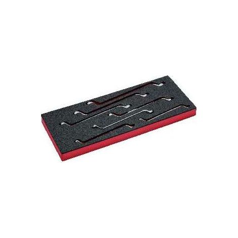 Bahco Fit&Go 1/3 Schaumstoffeinlage, Satz tiefgekröpfte Doppelringschlüssel - 7-tlg. (1/5)