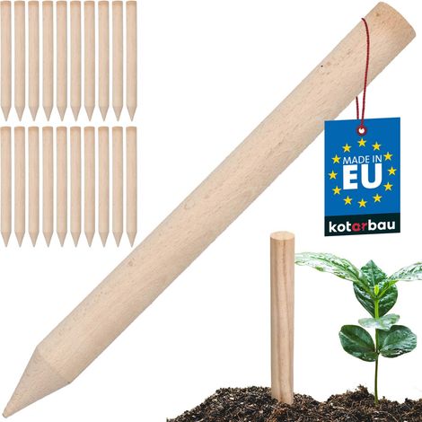 Tuteurs géodésiques en hêtre KOTARBAU® pour tomates, légumes et arbres, 30 cm, lot de 20 (1/5)