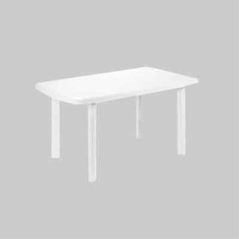 Tavolo componibile ovale 'faro' cm 137x85x72h - col. bianco PRO GARDEN