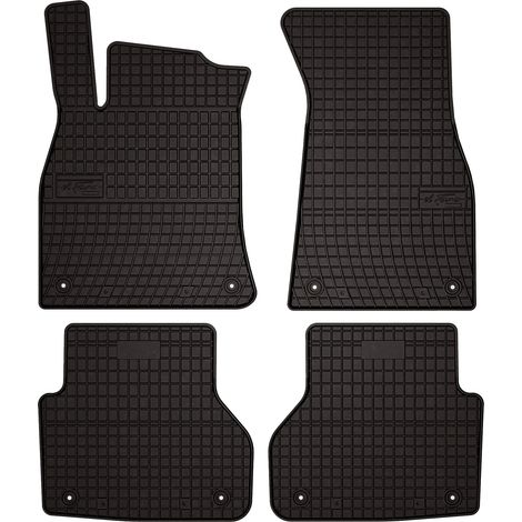 Alfombrillas de goma para Audi A6 C8 avant, station wagon, sedan (2018-) - negras, ajustables (1/5)