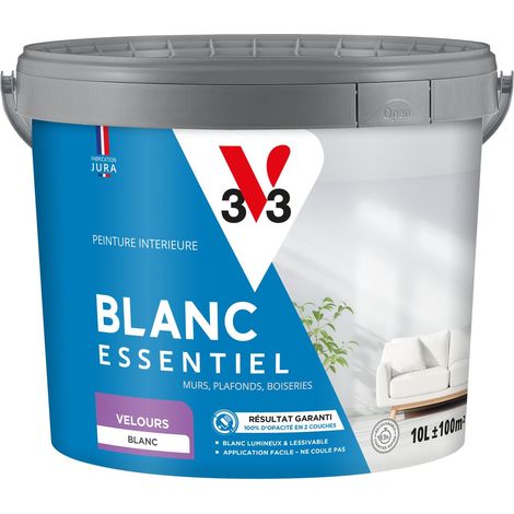 Peinture intérieure Blanc Essentiel® V33 Blanc Velours 10L