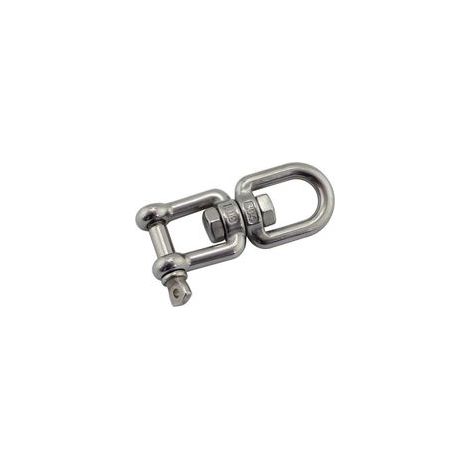 Crochet Pivotant Acier Inoxydable Double Extrémité Œil et Fourche, Connecteur Rotatif pour Suspendre Sac de Frappe, Balançoire et Chaise (1/4)