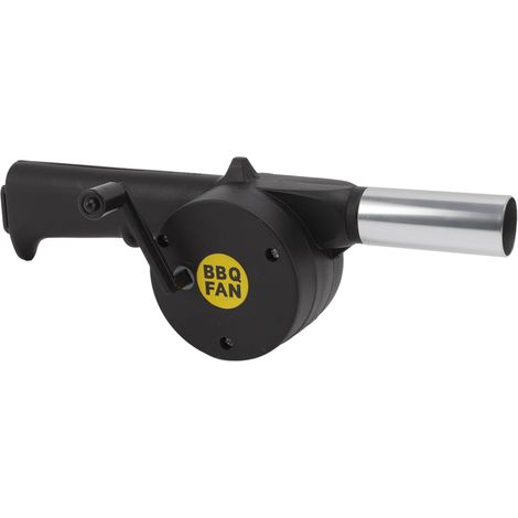 Mini souffleur d'air portable pour barbecue, résistant aux hautes températures et facile à nettoyer, noir.