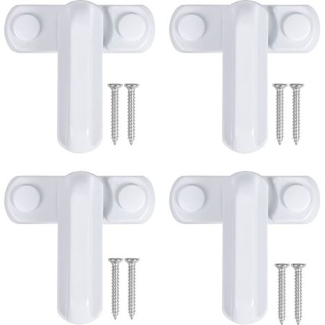 Accessoires de verrouillage pour fenêtres, boucle, verrou antivol, verrou en T en acier et plastique, fenêtre à battant, verrou de sécurité pour portes et fenêtres en alliage d'aluminium (1/5)