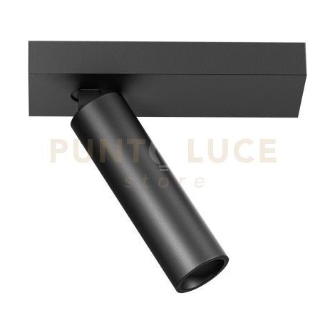 GFA1471C- SPOT FARETTO ORIENTABILE 1 LUCE ATTACCO LED 3000K 512LM 7W NERO SATINATO D.3,5CM ATTACCO 14X4,5CM