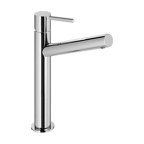 GRIFO MONOMANDO ALTO PARA LAVABO CON MANETA. CAÑO LARGO (1/2)