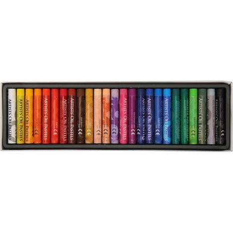 Lot de 25 pastels à l'huile professionnels, couleurs vives et crémeuses, pour artistes, débutants, étudiants et enseignants (1/5)