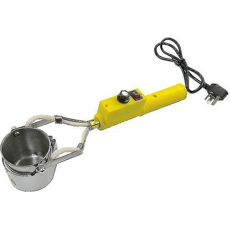 Compatible avec un four de fusion électrique réglable de 500 W, tête de coulée pour la fusion de plomb-étain-indium, outil de soudage pour métaux, four de soudage à l'étain (1 pièce) - jaune (1/5)