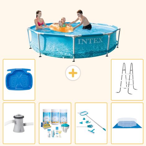Intex Piscine Tubulaire Ronde - 305x76 cm - 7-pièces S20982
