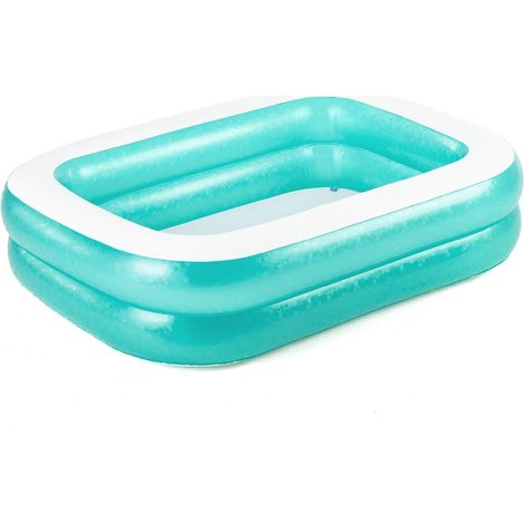 Durchscheinender aufblasbarer Familienpool 200 x 146 x 48 cm – Grün (1/5)