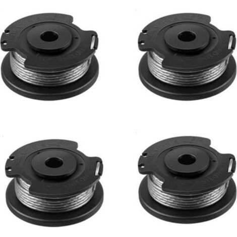 Bobine de rechange pour Bosch ART 23 SL/ART 26 SL/ART 2300/ART 23-28/ART EASY (F016800569/F016800385) pour tondeuses à gazon Bosch avec 1 capuchon (F016F04557) 4 pièces