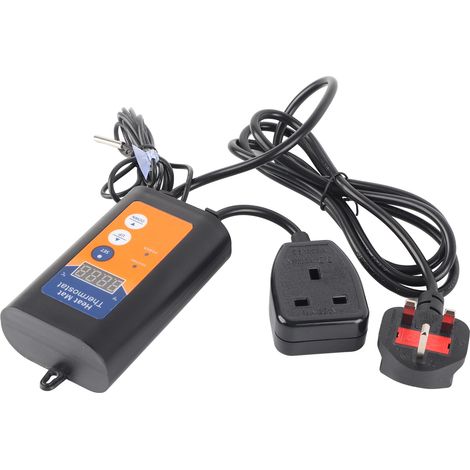 Thermostat numérique ABS 1000W pour reptile, contrôleur de température à réponse rapide, pour serre domestique, 230V UK (1/5)