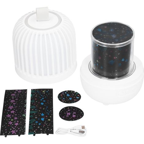Projecteur LED Étoile Galaxie pour enfants, rechargeable par USB, veilleuse d'ambiance, projecteur musical rotatif (1/5)