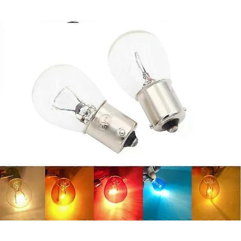 Pour 10/4/1X 1156 P21W BA15S 1157 BAY15D BA15D ampoule halogène blanc chaud pour feux de recul, feux stop, clignotants arrière, feux de jour (DRL) 12v-JXLGV (1/4)