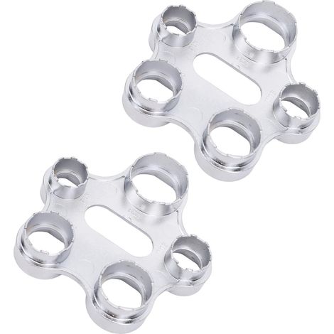 Lot de 2 clés double face en alliage de zinc pour dévisser mousseurs mitigeur cuisine salle de bain lavabo (1/5)