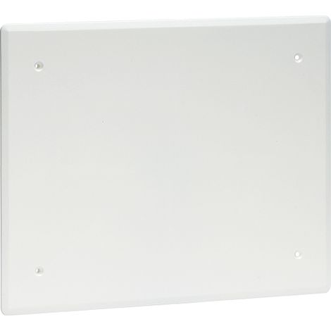 Eur Ohm – Couvercle boîte d'encastrement 288x228mm – Compatible boîtes 51006, 51036, 51037 – Plastique blanc RAL 9010 traité anti-UV – Norme NF EN 60695-2-23 (1/2)