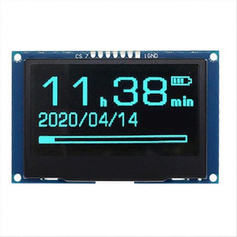 Module d'affichage OLED 2,42 pouces 128 x 64, écran LCD haute définition bleu (1/5)
