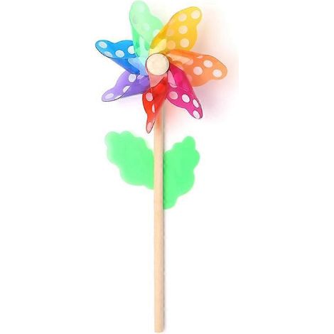 Windmühlenspielzeug für Kinder, Gartendekoration, 7 bunte Blätter, Windmühle für draußen