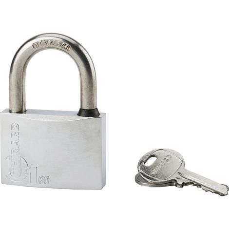 Lucchetto TYPE 1+ 60 mm in ottone, 2 chiavi – THIRARD (1/2)