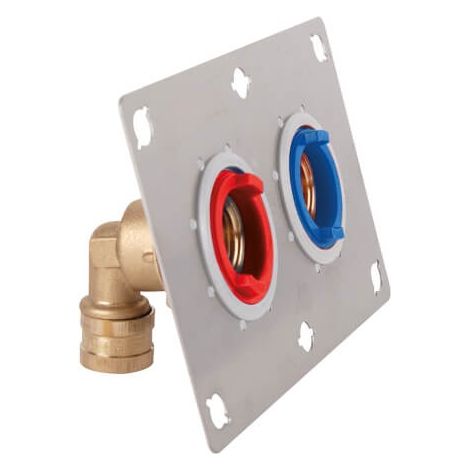 Sortie de cloison double SERTIfix PER à glissement Ø16 - femelle 3/8'' (12/17)