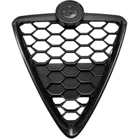 Grille de pare-chocs avant en nid d'abeille pour Alfa Romeo - Couleur fibre de carbone (1/5)