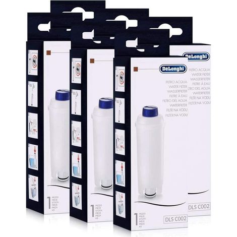 6 filtros de agua Delonghi DLSC002