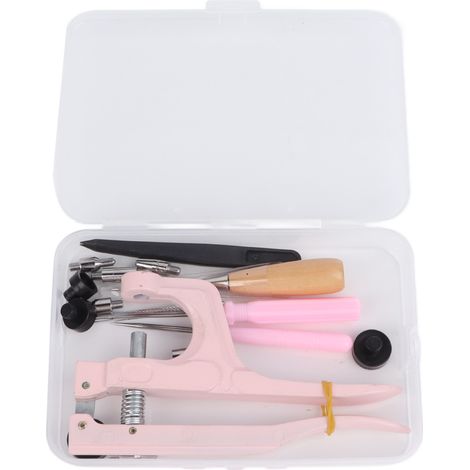 17-teiliges Set mit robuster und ergonomischer Druckknopfzange, 4 Clipgrößen (655, 633, 831, 201) zum Nähen und Basteln (1/5)