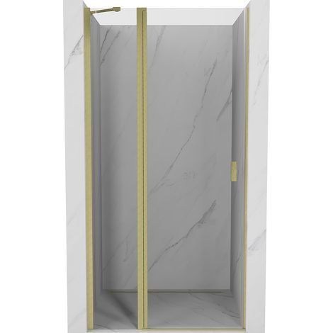 Mexen Mist Duschtür, öffnend, 110 cm, transparent, gold gebürstet - 8A4-110-000-55-00 (1/5)