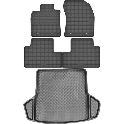 Toyota Avensis III Kombi (2009–2018) – Set: Gummifußmatten + Kofferraummatte