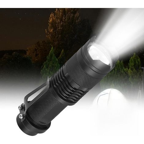 Lampe Torche Rouge, Lampe de Poche Rouge LED, 3 Modes, Étanche, Portable, Zoomable Lampe Lumiere Rouge pour Camping, Pêche, Astronomie (Lot de 5) (1/5)